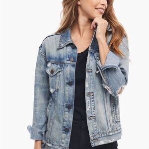 ABLE Merly Distressed Denim Jacket